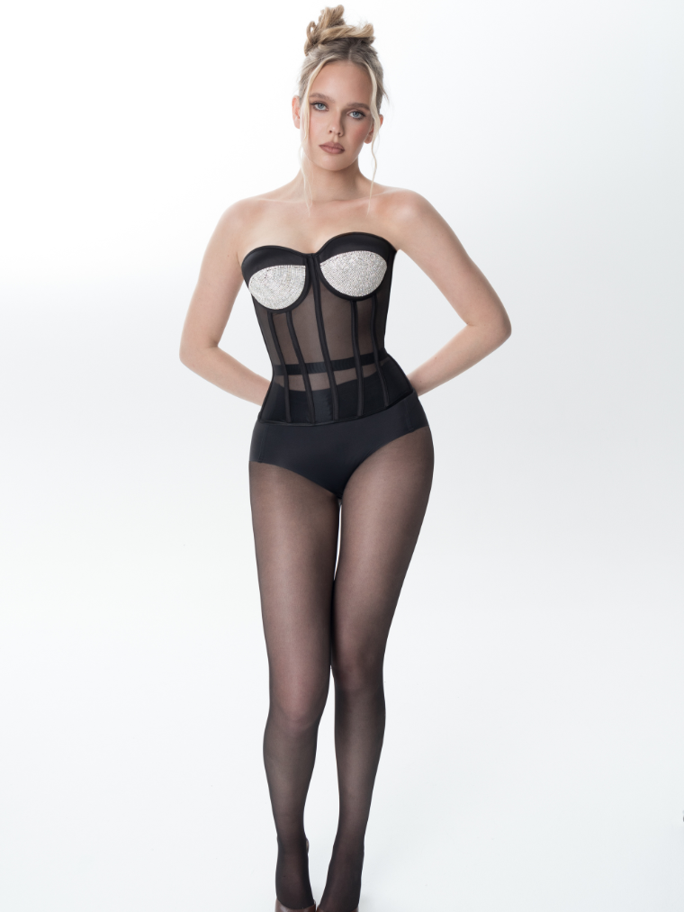 Temptation rhinestones black