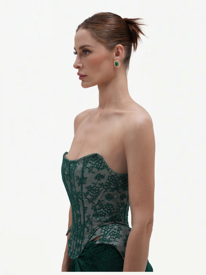 Emerald Luxe Corset