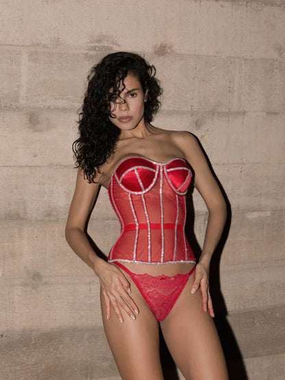 Σουτιέν Secret Form με στρας κόκκινο