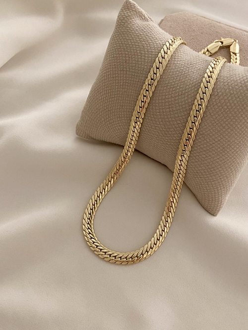 Woven wicker necklace