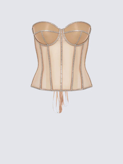 Σουτιέν Secret Form με στρας μπεζ