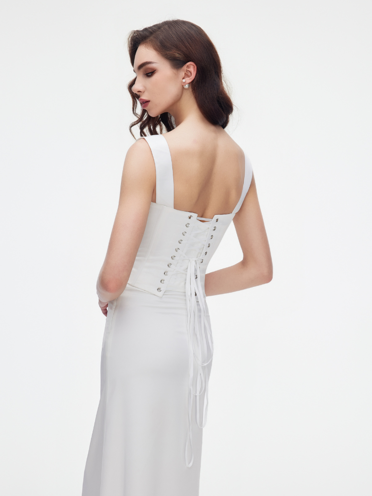 White Sia corset