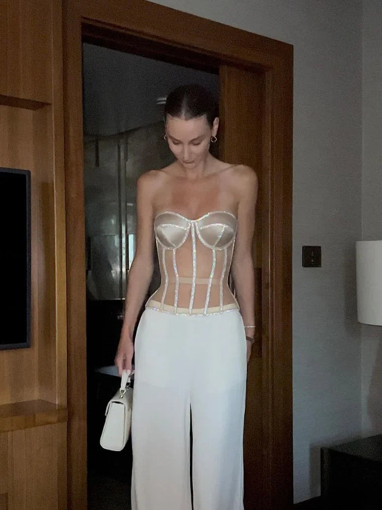 Σουτιέν Secret Form με στρας μπεζ