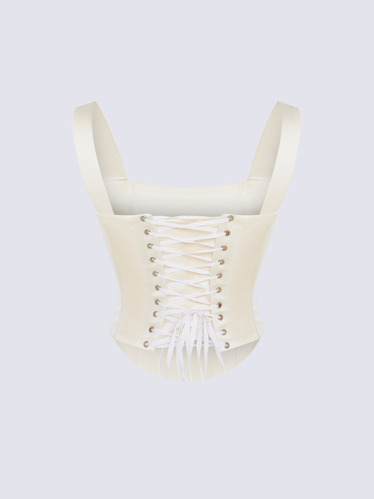 White Sia corset
