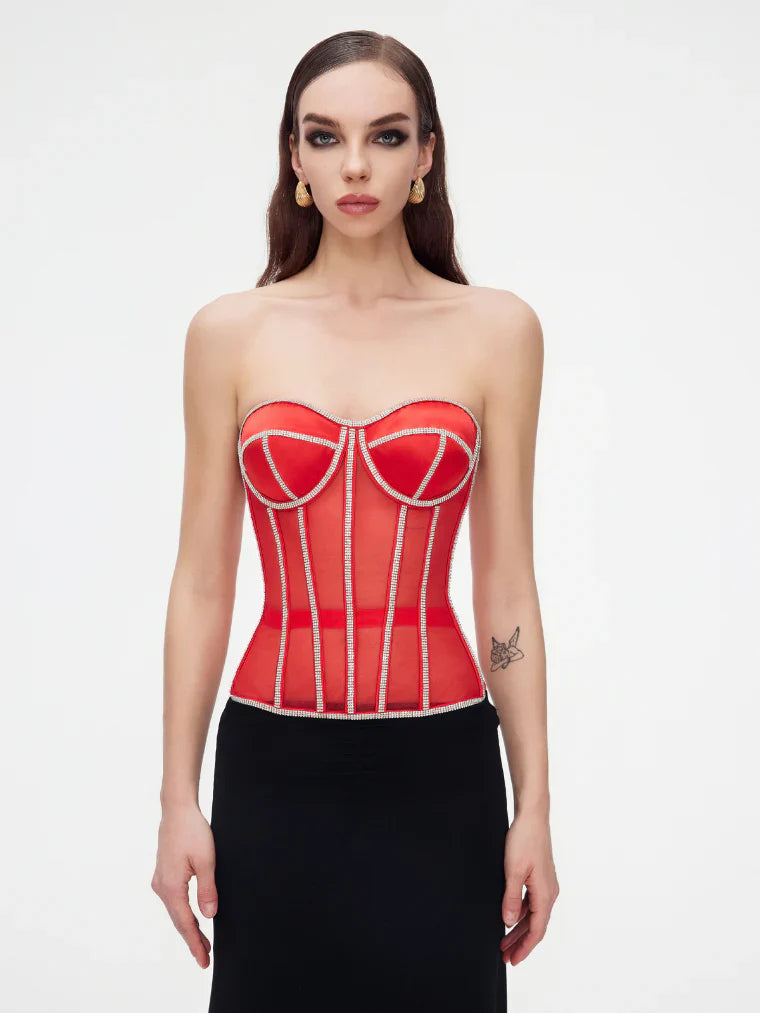 Σουτιέν Secret Form με στρας κόκκινο