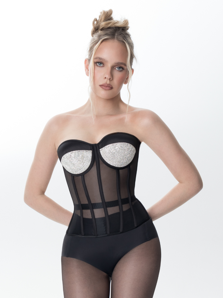 Temptation rhinestones black